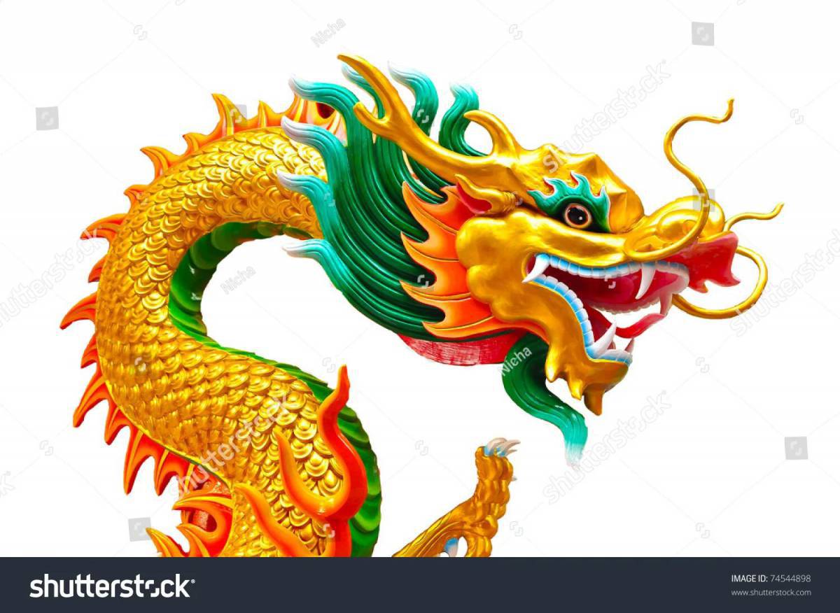 Китайский дракон для детей #26