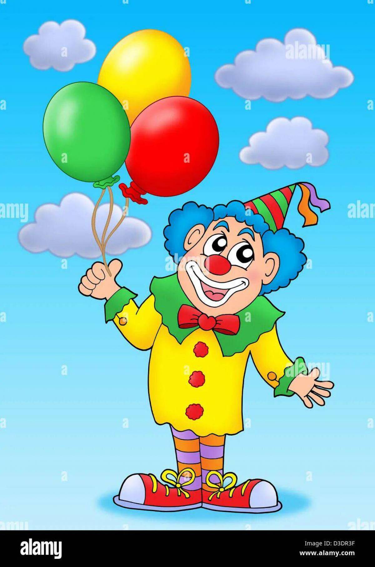 Клоун с шариками #3
