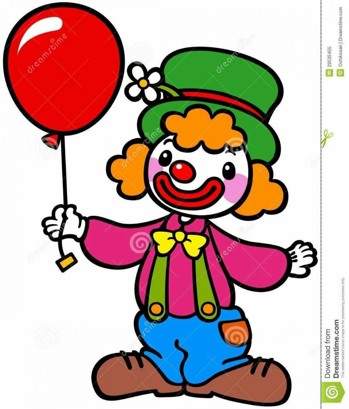 Клоун с шариками #7