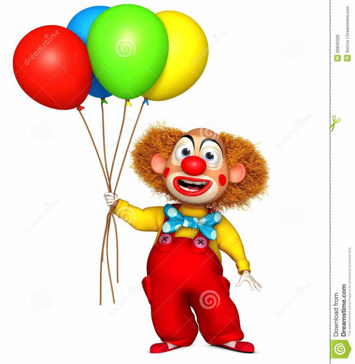 Клоун с шариками #12