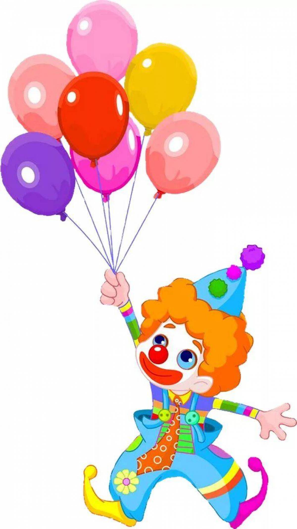 Клоун с шариками #18