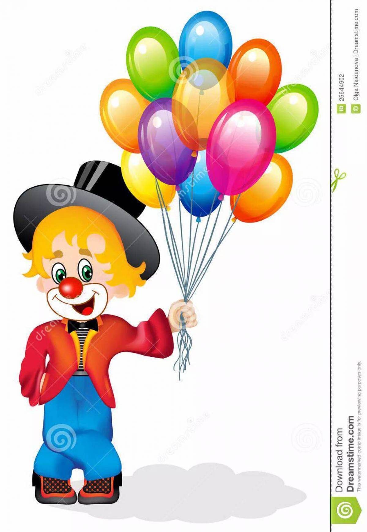 Клоун с шариками #20
