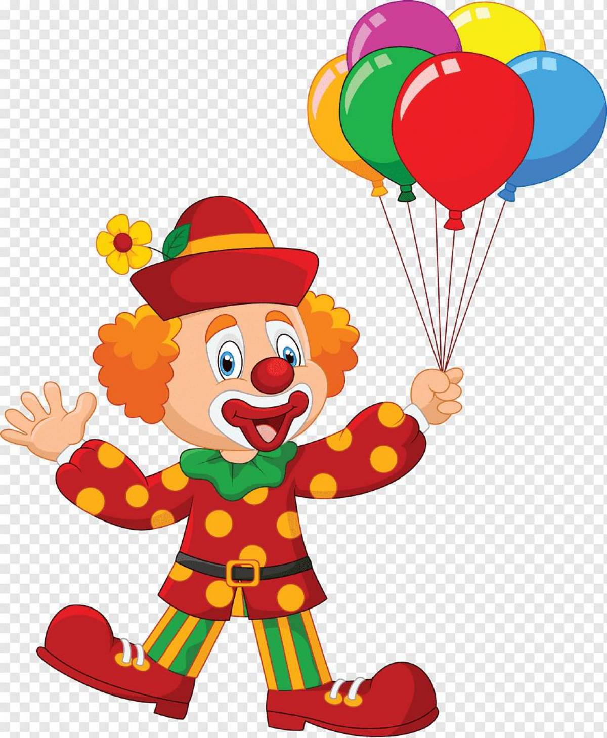 Клоун с шариками #25