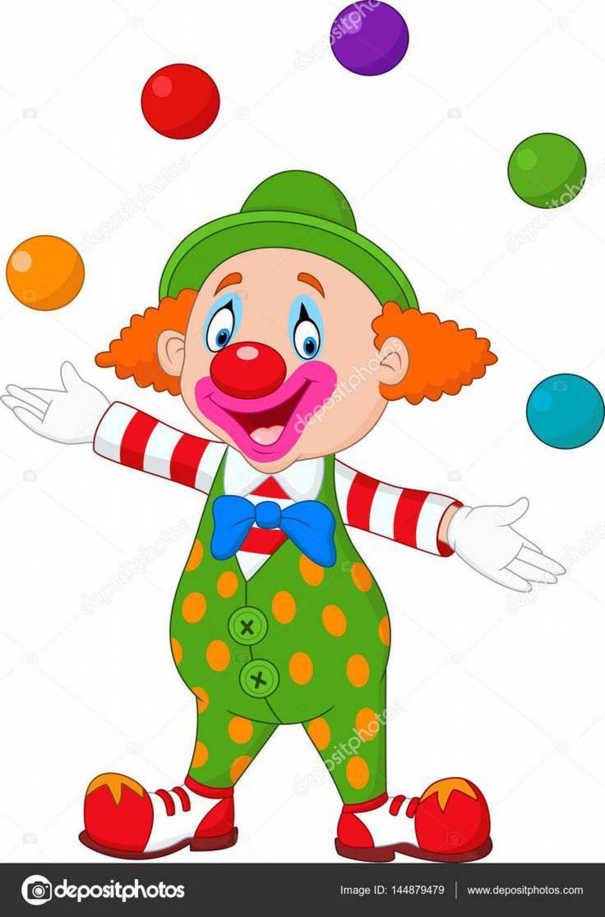 Клоун с шариками #27