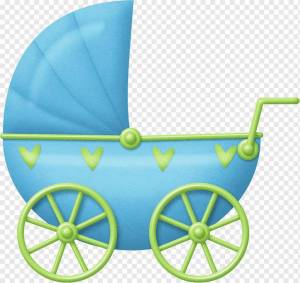 Раскраска коляска для детей #31 #344502