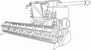 Раскраска комбайн для детей 4 5 лет #36 #344837