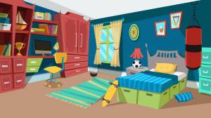 Раскраска комната для детей #5 #344989