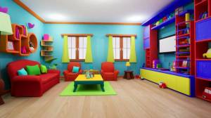 Раскраска комната для детей #20 #345004