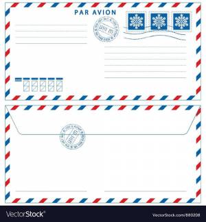 Раскраска конверт для письма #4 #345335