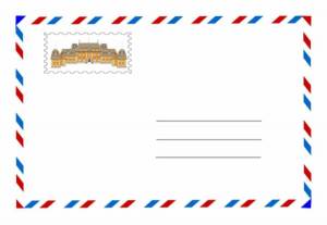 Раскраска конверт для письма #7 #345338