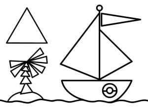 Раскраска кораблик для детей 3 4 лет #6 #346349