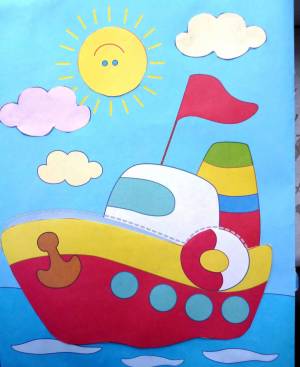 Раскраска кораблик для детей 3 4 лет #38 #346381