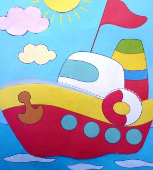 Раскраска кораблик для детей 4 5 лет #14 #346395