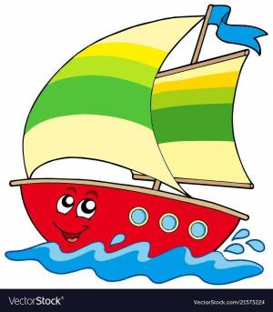 Раскраска кораблик для детей 4 5 лет #31 #346412