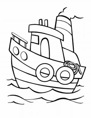 Раскраска кораблик для детей 5 6 лет #17 #346436