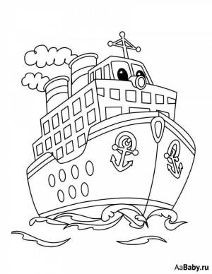 Раскраска кораблик для детей 5 6 лет #19 #346438