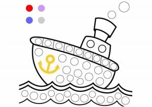 Раскраска кораблик для детей 5 6 лет #22 #346441