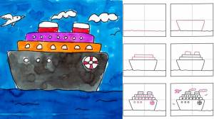 Раскраска кораблик для детей 5 6 лет #29 #346448