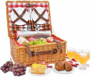 Раскраска корзина для пикника с едой #33 #347021