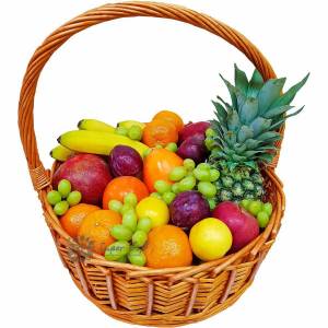 Раскраска корзина с фруктами для детей #11 #347265