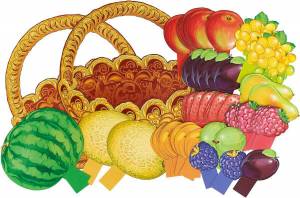 Раскраска корзина с фруктами для детей #20 #347274