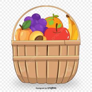Раскраска корзина с фруктами для детей #21 #347275