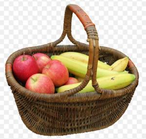 Раскраска корзина с фруктами для детей #25 #347279