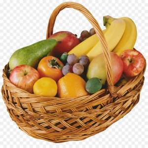 Раскраска корзинка с фруктами #22 #347416