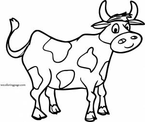 Раскраска корова для детей 5 6 лет #25 #347836