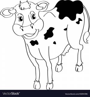 Раскраска корова для детей 5 6 лет #34 #347845