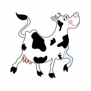 Раскраска корова для малышей 2 3 лет #20 #347870