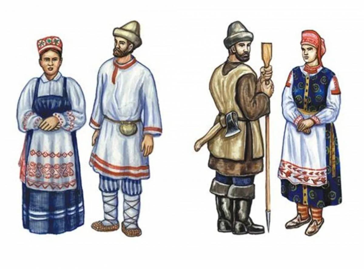 Традиционный костюм Коми Зырян