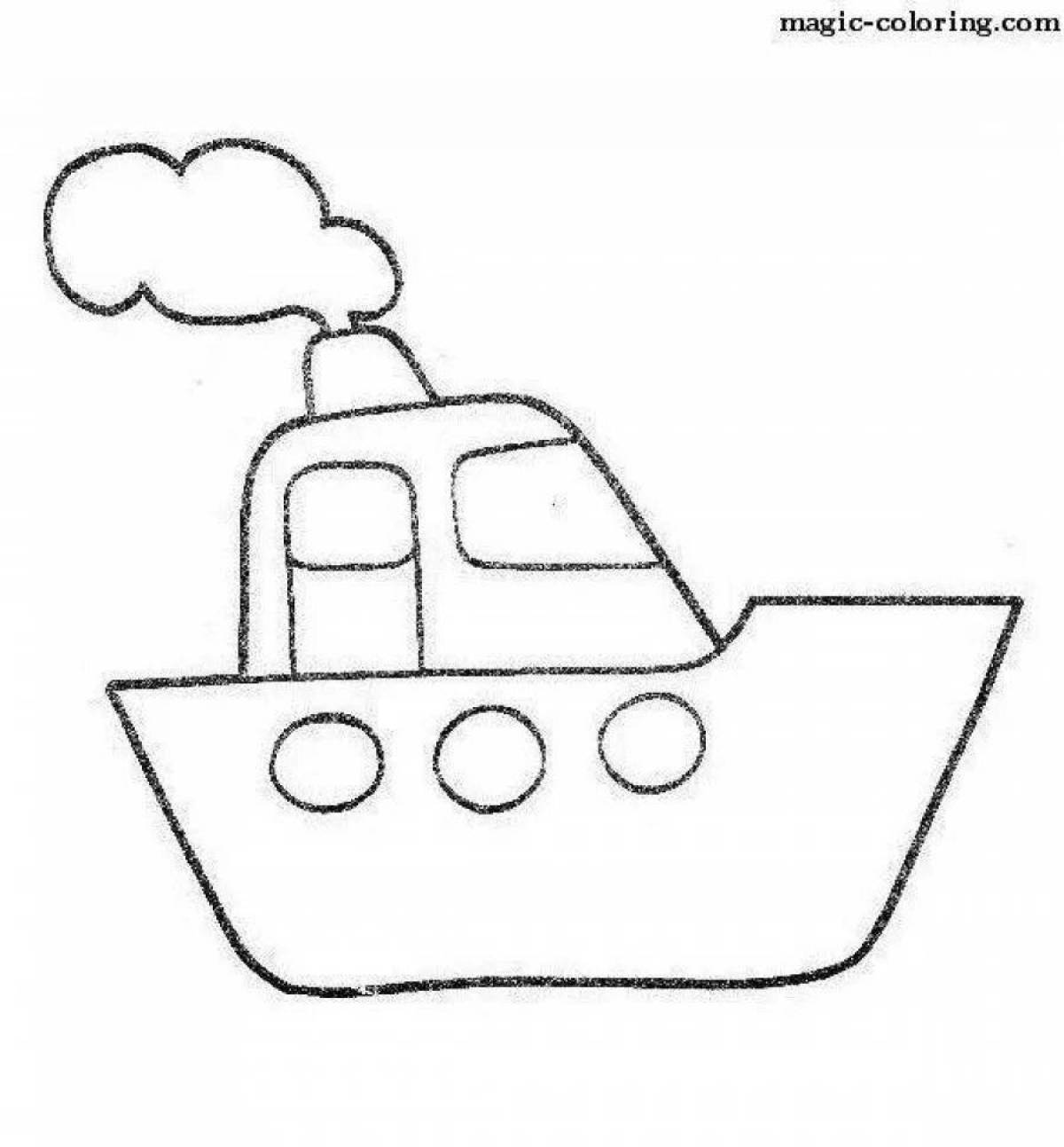 Кораблик для детей 3 4 лет #7