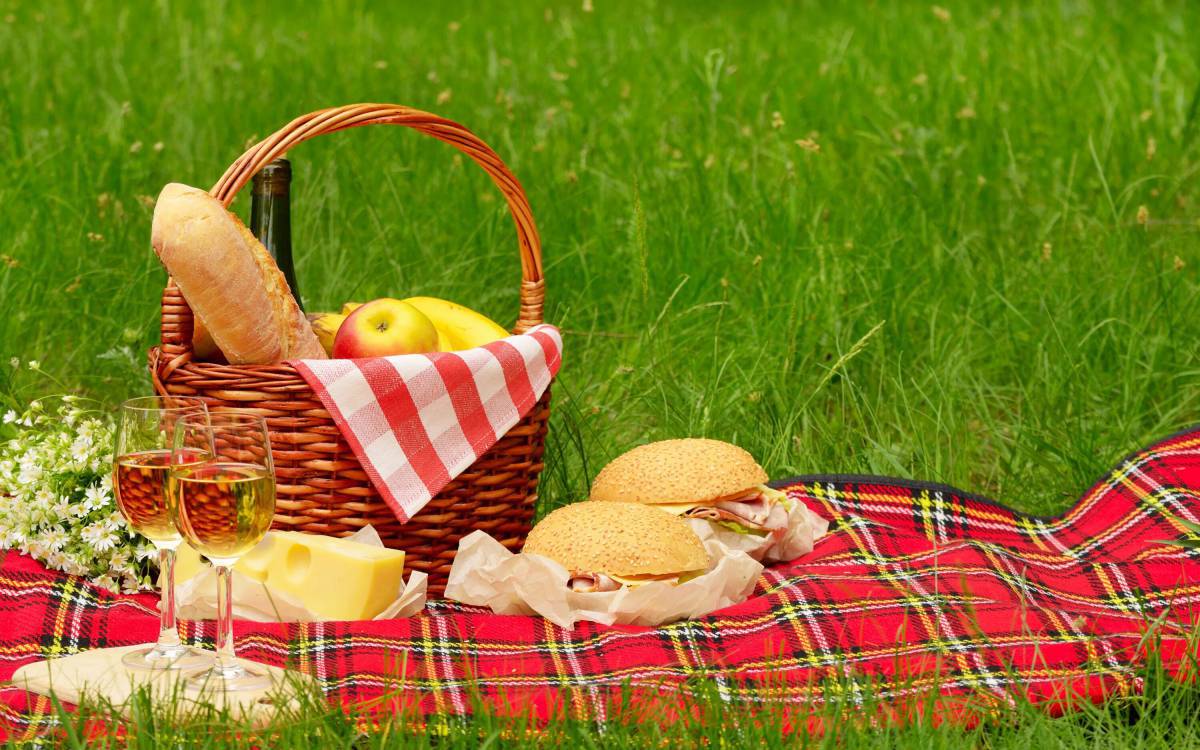 Корзина для пикника с едой #21