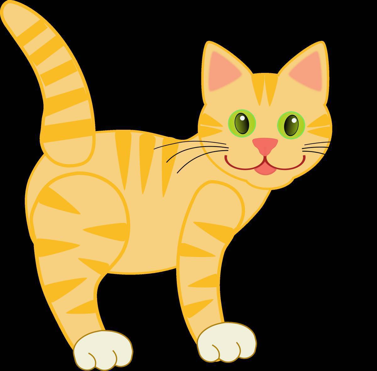 Картинка кошка для детей