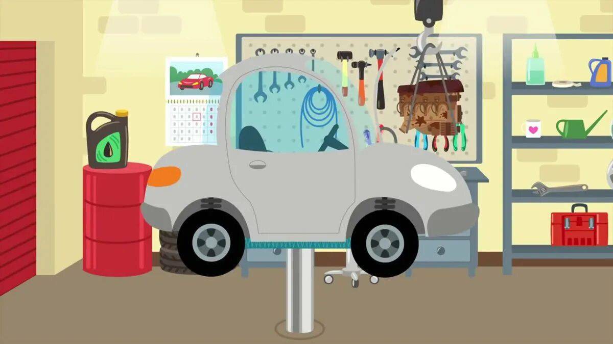 Кот и волшебный гараж