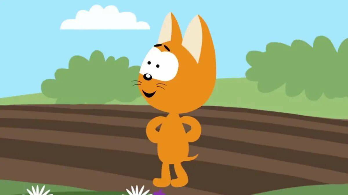 Синий трактор и кот