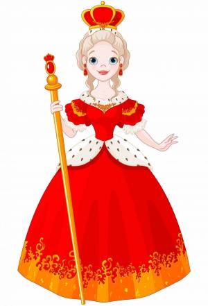 Раскраска королева для детей #1 #348036