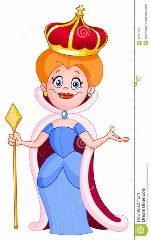 Раскраска королева для детей #8 #348043