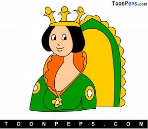 Раскраска королева для детей #19 #348054