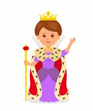 Раскраска королева для детей #27 #348062