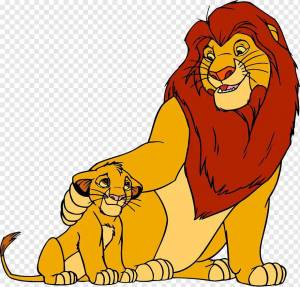 Раскраска король лев для детей #2 #348297