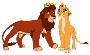 Раскраска король лев для детей #4 #348299