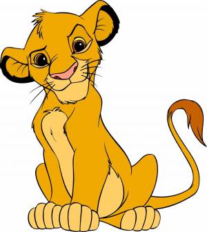 Раскраска король лев для детей #22 #348317