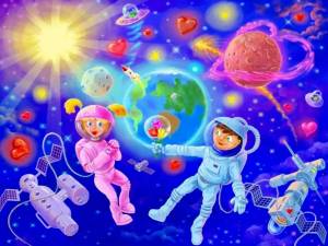 Раскраска космос для детей 5 6 лет #4 #348610
