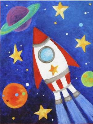Раскраска космос для детей 5 6 лет #11 #348617