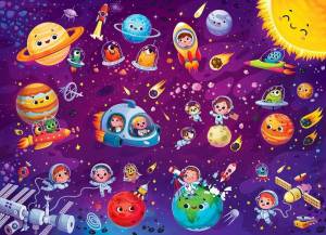 Раскраска космос для детей 5 6 лет #12 #348618