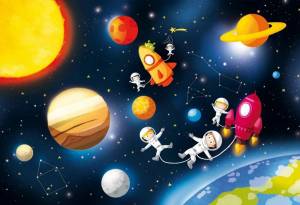 Раскраска космос для детей 5 6 лет #13 #348619