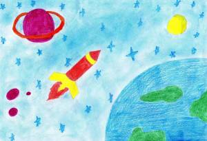 Раскраска космос для детей 5 6 лет #18 #348624