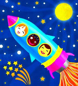 Раскраска космос для детей 5 6 лет #23 #348629